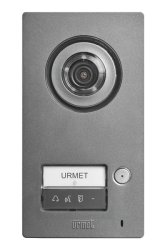 Панель вызова IP Mikra2 с цветной телекамерой и клавишей вызова для системы IPerCom, серая
