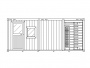 Мобильный бокс CAME CONTAINER 6M с одним однопроходным полноростовым турникетом