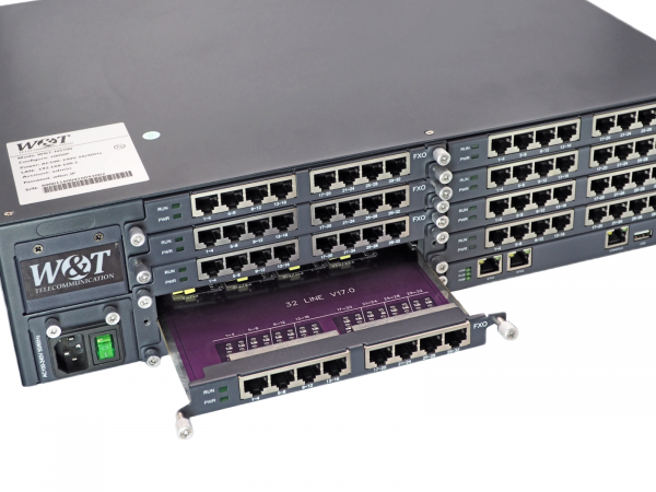 W&T-NS700 гибридная АТС для Средних и крупных предприятий емкостью до 600 пользователей и 300 внешних линий