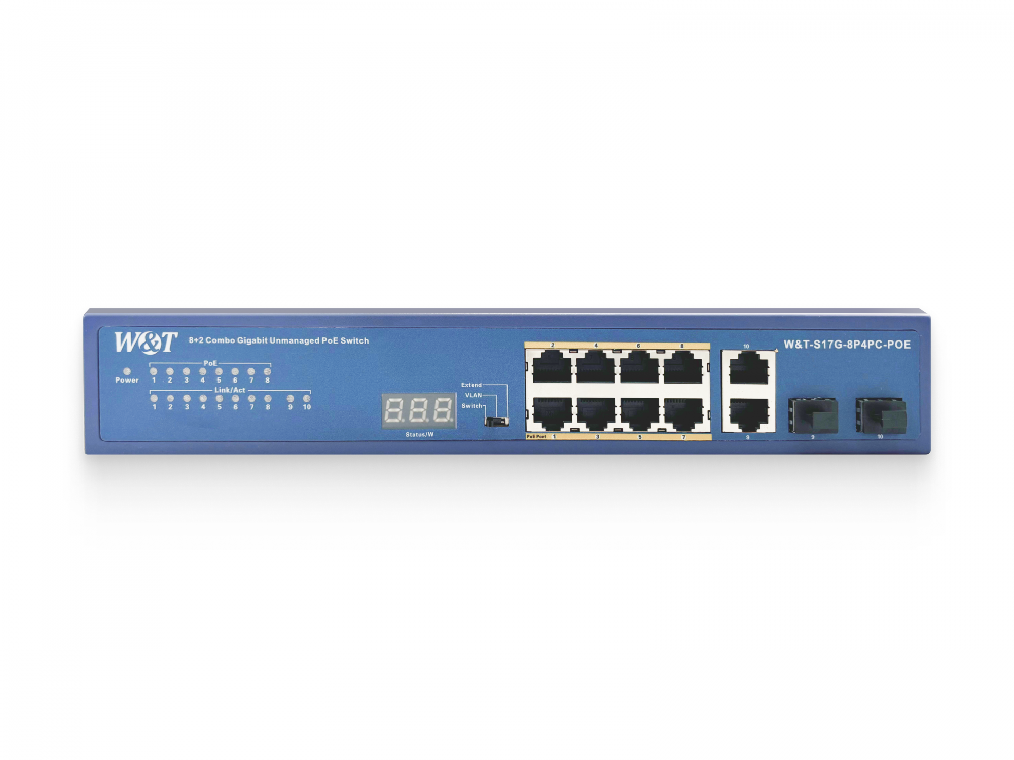 Неуправляемый коммутатор W&T-S17G-8P4PC-POE