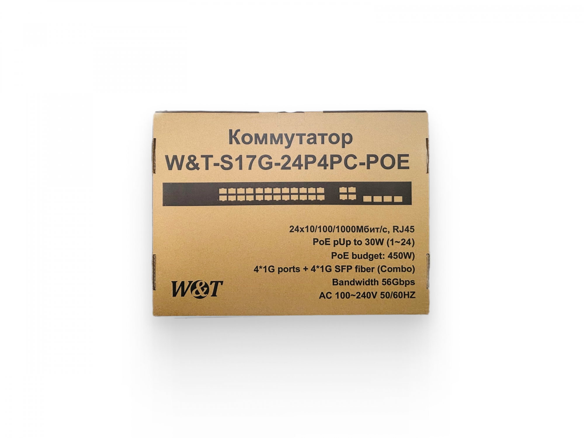 Неуправляемый коммутатор W&T-S17G-24P4PC-POE