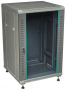Шкаф телекоммуникационный 18U 600x800 серый, задняя дверь металл