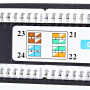 Патч-панель 19", 24 порта RJ-45, категория 6, Krone IDC