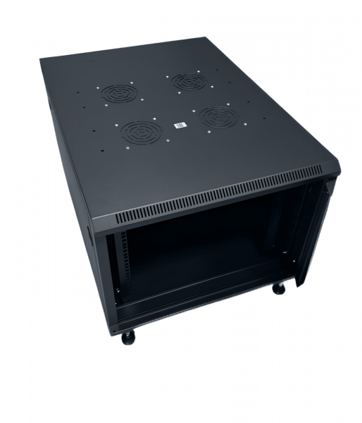 Шкаф 19" телекоммуникационный 9U 600х800 напольный черный, полка в подарок